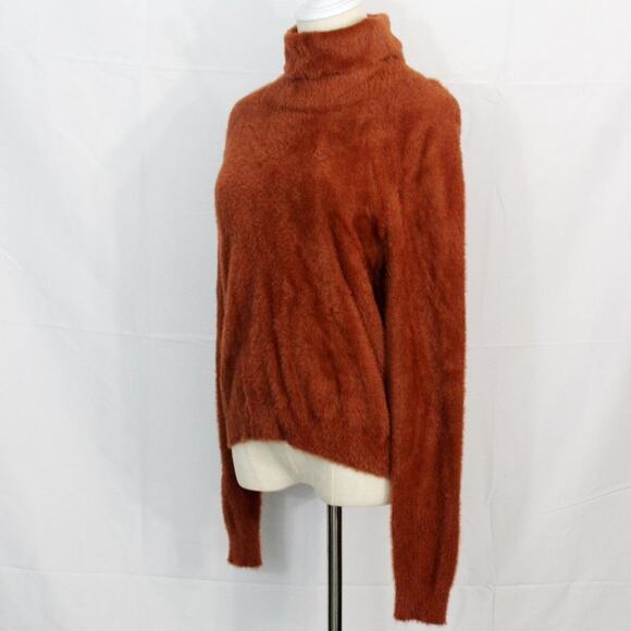 Nordstrom Halogen Turtleneck Faux Fur Sweater Size S - Picture 2 of 5